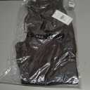 Women's Micro Flared Fleeced Sweatpants - Elastic Waist Drawstring, Warm Fleece for Winter Daily Wear (Brown, S)