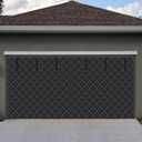 Oiyeefo Winter Garage Door Screen,16 x 7Ft Garage Door Insulation Kit 2 Car, Magnetic Thermal Insulated Garage Cover Curtain,Heavy Duty Garage Privacy Screen, Weatherproof Soundproof, Blackout