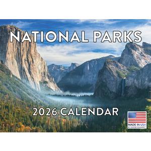National Parks Calendar 2026 Wall Monthly National Park Gifts For National Park Lovers Calendar Nature 12 Month | American Made In The USA