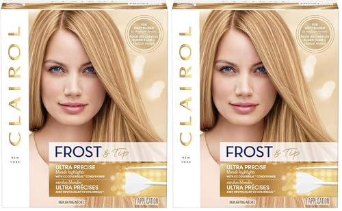 Clairol Nice'n Easy Frost & Tip Original Hair Dye, Light Blonde to Medium Brown Hair Color, Pack of 2
