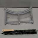 Upgraded AMI PARTS DC61-02595A Dryer Lint Filter Case Screen with Dryer Lint Brush - Stainless Steel Screen and ABS Frame - Fit for sam-sung Dryer, Replaces 2069505, PS4206799, AP4578777, EAP4206799