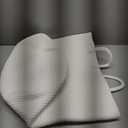 White Basket, 22x19 " Large Blanket Storage for Living Room, Cute Cotton Rope Kids Toy Box, Bathroom Towel Storage, Woven Laundry Basket with Cover, Wicker Bin for Organizing