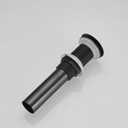 BWE Pop Up Drain Fits Bathroom Standard Sink Hole 1-1/2" to 1-3/4" Bathroom Faucet Vessel Vanity Sink Drain Stopper Without Overflow Oil Rubbed Bronze