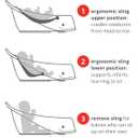 Skip Hop Infant Bath Tub 3-Stage Grow With Baby Smart Sling MOBY Bathtub White Age 0+