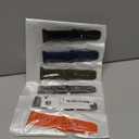 Sport Bands 6-Pack Compatible with Apple Watch Ultra 3/2 Band 49mm 46mm 45mm 44mm 42mm, Wide Soft Silicone Wristbands Waterproof Strap Men for iWatch Series 11 10 9 8 7 6 5 4 3 SE Ultra (Black/Dark Gray/Orange/Army Green/Navy Blue/Blue Gray)