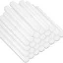 DIVINA VITAE 60Pcs Clear Travel Toothbrush Case Bulk - 7.9x 1.18inch Plastic Toothbrush Holder Protector Cover - Portable Dust-Proof Tooth Brush Cover Cap for Travel Business Home Camping School