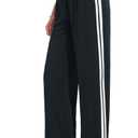 Tapata Women's 28/30/32/34 Inseam Track Pants Loose Straight Leg Jogging Sweatpants Warm-Up Sports Athletic Running (Medium, Black)
