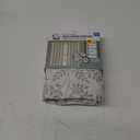 Smart Curtains Easy Hang Curtain Hidden Back Hooks Panel 40inX84in, Ivory Floral