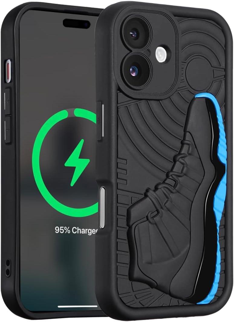 Luxury Cool Phone Case for iPhone XR Case for Boys Men 3D Basketball Sneaker Design Street Aesthetic Shockproof Designer Case Full Body Drop Protection Compatible with iPhone XR Case