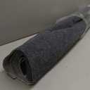 Runner Rugs 3 x 10 ft for Hallway with Rubber Backing, Non Slip Indoor Rug, Outdoor Runner Rug Waterproof, Custom Size Area Rugs for Entryway, Balcony, Patio, Kitchen, Garage, Stair, and Laundry (Grey Narrow Stripe)