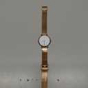 SHENGKE SK Ultra Thin Minialist Women Watches Simple Two Hands Ladies Dress Watch Leather Strap (Rosegold-Mesh)