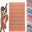 100% Cotton Turkish Beach Towels Oversized Sandproof - Quick Dry Travel Beach Towel for Adults (69 x 37 inch) - Cloud, Sandless, Fast Drying, Lightweight Beach Gifts for Women & Men - Blanket, Wrap