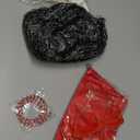 100 Days of School Costume for Girls Old Lady Costume for Kids Grandma Wig Glasses Chain Necklace Bracelet Grandma Dress up Cosplay Accessories Set(Red)