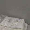 TARAN LIVING Kitchen Towels 100% Cotton Solid Kitchen Dish Cloths Decor Hand Towel Reusuable Dish Towel for Cleaning & Drying Tea Towels Set with Hanging Loop - 18"x 28" - White, Pack of 12