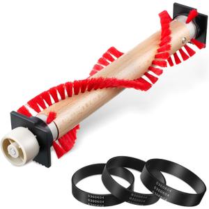Landhoow Vacuum Brush Roller Replacement Parts with 3 Pcs Vacuum Belt Compatible with Oreck Xl, Cleaner Belt Compatible with 0300604, Upright Replacement Parts for House and Office Clean