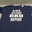 Eat Sleep RKO Repeat T-Shirt Size M  Navy Blue