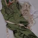 Dirndl Dresses Women Traditional German Oktoberfest Costumes Women - Authentic Dirndl (XX-Large, Green Gold)