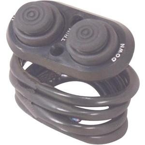 T-H Marine TTC-1-DP Push Button Transom Trim Switch, Black