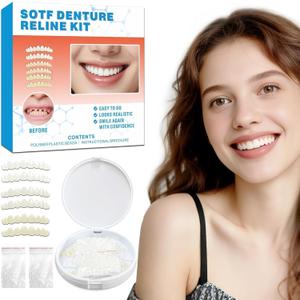 Snap-On Veneers Teeth & Dentures for Women  Reusable False Teeth Cover, Natural Look, Comfort Fit (3 Pairs)-008