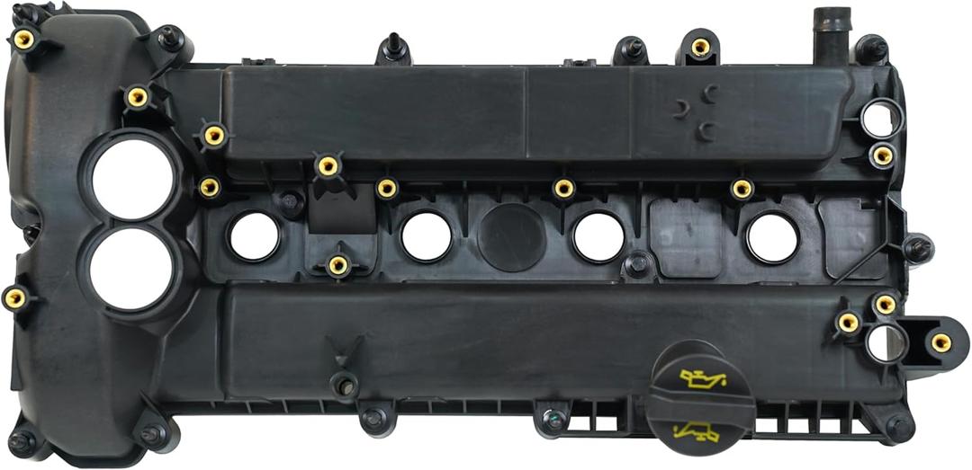 Tirzah Engine Valve Cover,Cylinder Head Cover with Accessories Kit,Oil Filler Cap,Replacement for Ford Edge Escape Explore,Taurus,Focus Fusion,Turbo,S60 S80 V60 V70,2012-2018,004-304,AG9G6M293BE