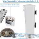 Aquarium Waterfall Filter Reptiles Turtle Filter for small tank 1-15 gallon, Low Level Water Clean Pump Internal Bio Media Water Filtration System for Fish Amphibian Cichlids Frog (Waterfall Filter)