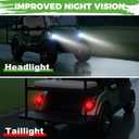 10L0L Golf Cart Street Legal Light Kit for Yamaha G29 Drive 2007-Up Gas/Electric, 12V Deluxe Headlights & Taillights with Turn Signals, Horn, Brake Lights & Harness