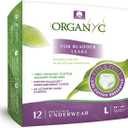 Organyc Bladder Control Underwear for Women - Organic Cotton Protective Underwear for Incontinence, Leak Protection, Odor Protection and Sensitive Skin, FSA/HSA Eligible, Large, 12 Count
