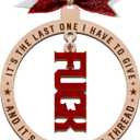 Funny Fuck Ornament 2025 - Exchange Funny Ornaments for Adults - Naughty Ugly Christmas Tree Hanging - Unique Christmas Ornaments (A7)