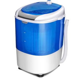 Mini Portable Washing Machine, 5.5 lbs Washing Capacity, Compact Laundry Washer with Durable Design, Single Tub, Rotary Controller, Small Washer Machine for Home Apartment Dorms and RV, Blue
