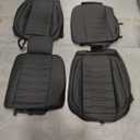 Seat Covers Fit for Honda HR-V 2016-2025 Waterproof Car Seat Covers Full Set 5 Seats Faux Leather Car Seat Cushion Protector Compatible Airbag(Black)
