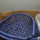 GarveeHome 3 Pieces Outdoor Acapulco Chair Patio Bistro Set, All-Weather Acapulco Chairs with Glass Top Table, Modern Patio Conversation Chairs Set of 2 for Balcony, Pool, Garden, Backyard, Blue