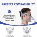 2-Pack Replacement CPAP Headgear for AirFit F20 & AirTouch F20, Compatible with F20 Full Face Mask, 4 Stronger Magnetic Clips & 2 Straps, Adjustable & Comfortable Headgear, Large