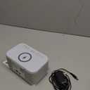 Alarm Clock Speaker Wireless Charger, Digital Alarm Clocks Bedrooms Bluetooth, Alarm Clock Dimmable Light Bedrooms Dual Alarm Snooze Dimmer 12 24H RGB Night Light Bluetooth USB AUX, Gray