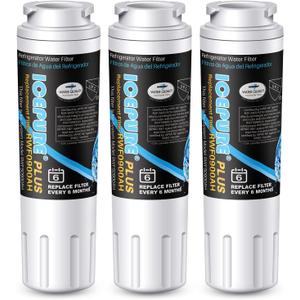 ICEPURE PLUS UKF8001 NSF/ANSI 53 Certified Replacement for Everydrop EDR4RXD1, Whirlpool Filter 4, Maytag UKF8001AXX-200, MPF15090, WF-UKF8001, Puriclean II, RWF0900A Refrigerator Water Filter, 3PACK