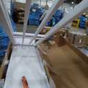 Metal Loft Bed with Desk, Full Size Loft Bed with 2 Built-in Ladders & Safety Guard