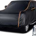 Super Lightweight Car Cover Waterproof All Weather Winter Snow SUV Cover All Weather Waterproof,UV Rain Protection Easy Carry Cover Fit SUV 191" to 200" (Size 10: SUV 3 (Under 201"), Black(Air Pro))