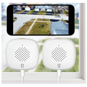 3MP 2K Window Camera, 120° View Angle Window Camera, 2.4GHZ & 5GHZ WiFi Indoor Window Security Camera with Angled Window Mount, Person & Motion Detection, 24/7 Recording, Quick Install