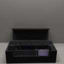 ZLCA MTG Card Storage Box 5 in 1 with 4 Pcs Small Commander Deck Box, Large Card Deck Case for TCG Magic Sports Game CardsBlack