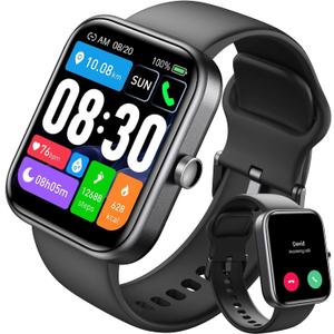 TOZO 2025 New Upgraded Smart Watch for Men Women for iPhone&Android, 1.83" Fitness Tracker Bluetooth Call [Answer/Make], IP68 Waterproof Sleep Monitor, 100+ Sport Modes