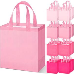 Sweetude 16 Pcs Pink Gift Bags Gradient Pink Gift Bag with Handles Party Favors Non Woven Reusable Tote for Women Wedding Birthday Baby Shower Mother's Day Party Decorations Sweetude 16 Pcs Pink Gift Bags Gradient Pink Gift Bag with Handles Party Favors Non Woven Reusable Tote for Women Wedding Birthday Baby Shower Mother's Day Party Decorations