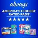 Always Ultra Thin Feminine Pads Without Wings for Women, Size 1, Regular Absorbency, Unscented, Up to 100% Leak-Free Protection, 44 Count x 3, 132 Count Total