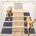 2-Pack Foldable Dog Ramp, Non-Slip Pet Ramp for Stairs, Porch Steps & Indoor Use, Easy Climbing for Small Medium Dogs & Cats, Easy Storage