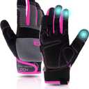 Work Gloves Men Women,Utility Gardening Gloves Touch Screen,Thin Mechanic Working Gloves Pink,Comfortable,Flexible,Fit (X-Small, Pink)