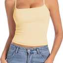 Abonlen Women's Sleeveless Adjustable Spaghetti Strap Tank Top, Small