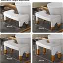 Toilet Stool Squat for Adults, Adjustable Poop Stool for Bathroom-6", 7", 8" and 9",Non-Slip Potty Step Stool for Adults,White
