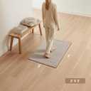 Sunfly 2x3 Entryway Rug with Non Slip Rubber Backing Beige