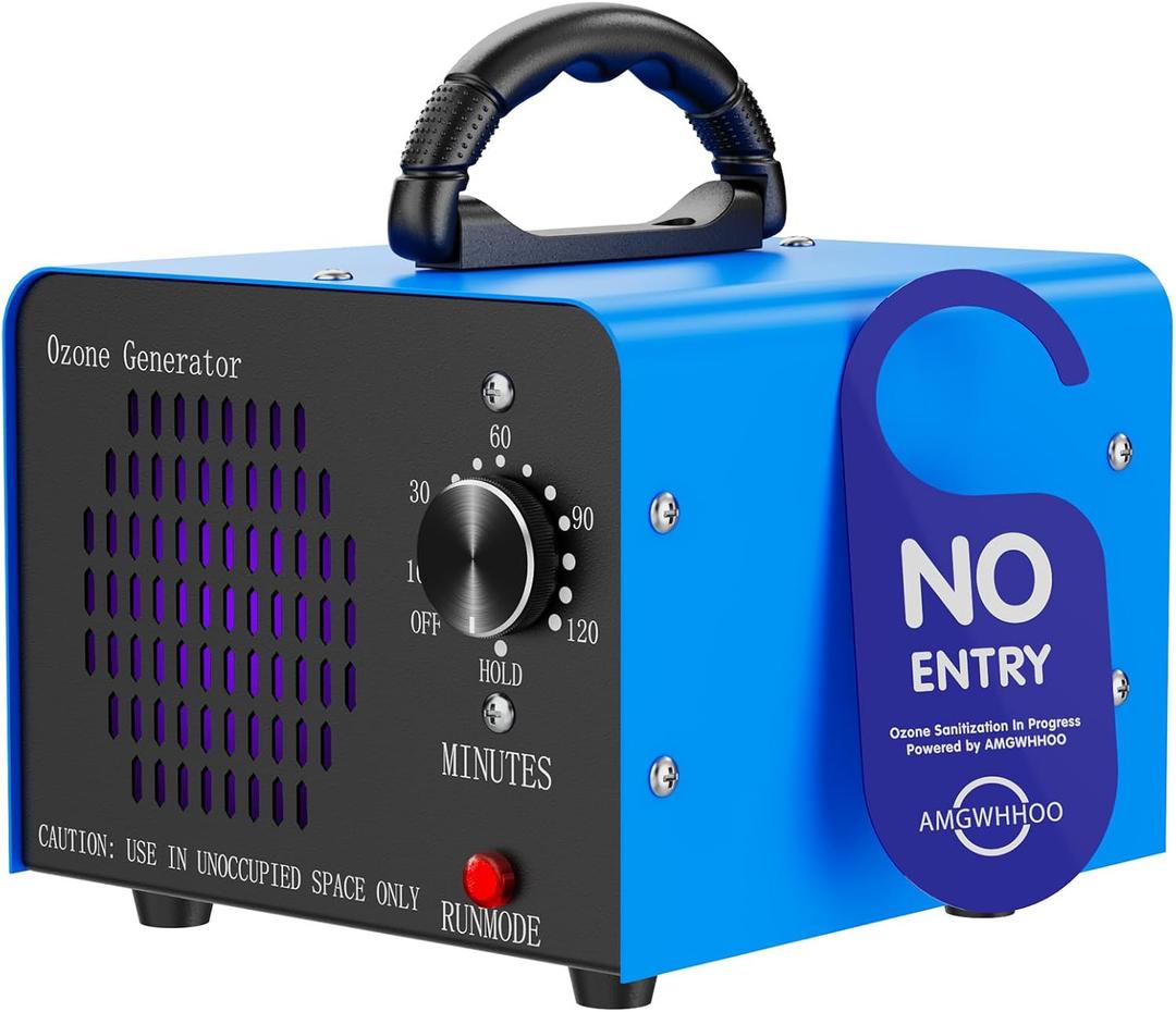 Generator Machine 80,000mg/h, High Capacity Odor Eliminator Removal Air Purifier for Home Car Pet & Basement Odor, Suitable for Spaces up to 7,000 Square Feet, Blue