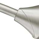 Moen Brushed Nickel 5-Foot Adjustable Tension Single Curved Shower Curtain Rod for Bathroom Shower, CSR2172BN (Brushed Nickel)