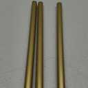 PATIKIL Threaded Extension Rod, 3 Sets 11.8" M10 x 1mm Fine Thread Lamp Pipe with Lamp Pipe Nipples for Pendant Light Island Lighting Chandeliers Stems, Gold Tone