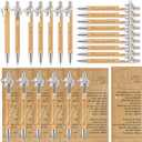 20 Sets Valentine's Day Elephant Friendship Gifts Bulk for Women Men Friendship Elephant Pens Bamboo Ballpoint Pens with Bookmarks Cards for Galentine Long Distance Friends Sisterhood BFF